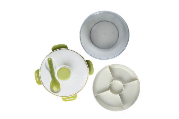 Lunch Box with Ice Pack 1.2L Round - 