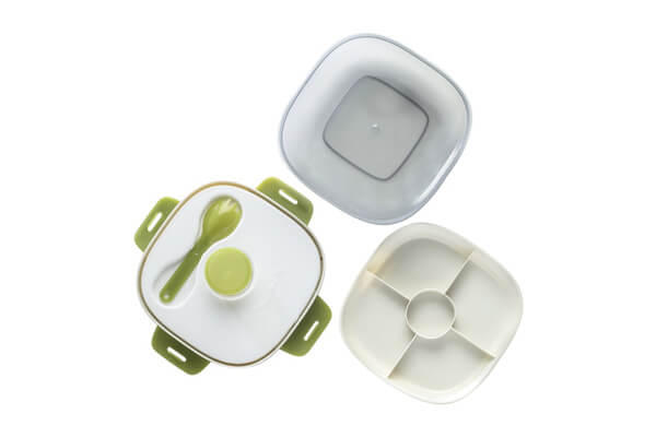 Lunch Box with Ice Pack 1.2L Square - 